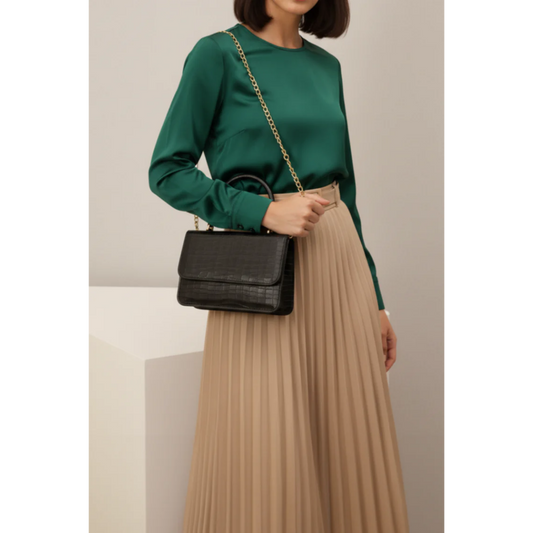 Croc Handbag - Black