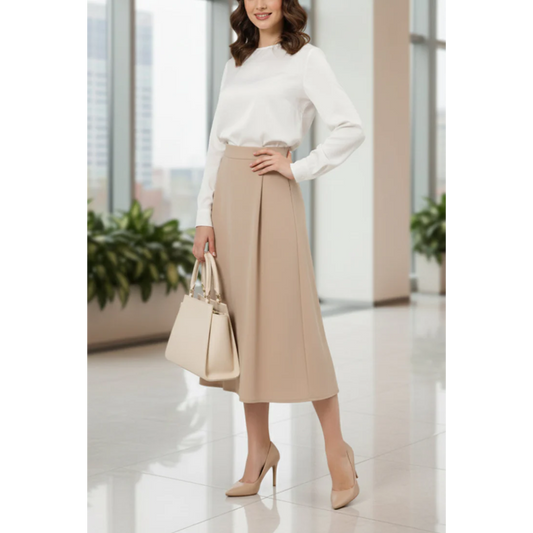 Curve Shoulder Bag - Beige