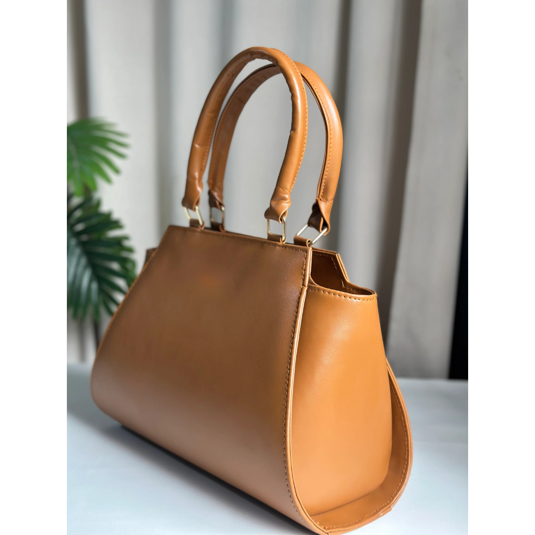 Curve Shoulder Bag - Brown