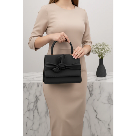 Elleknot Handbag - Black