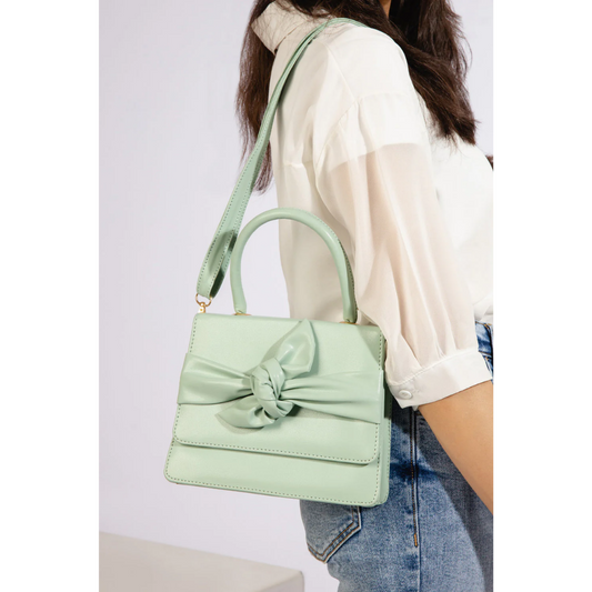 Elleknot Handbag - Mint Green