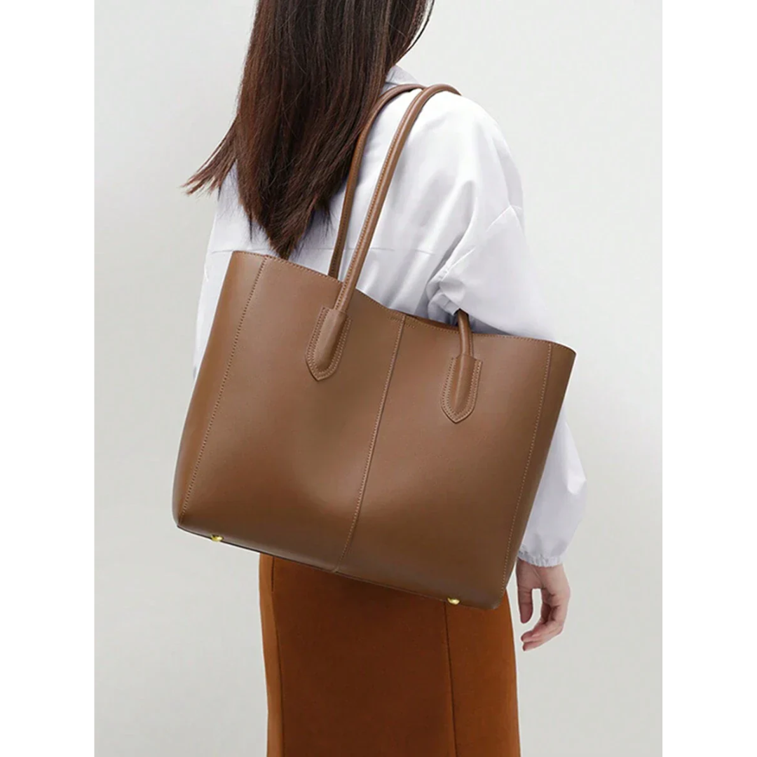 Everyday Tote + Pouch - Brown
