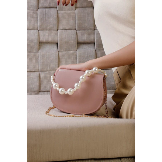 Midnight Pearl Handbag - Tea Pink
