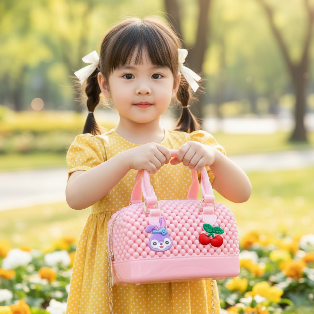 Mini Fiber Jelly Bag - Pink