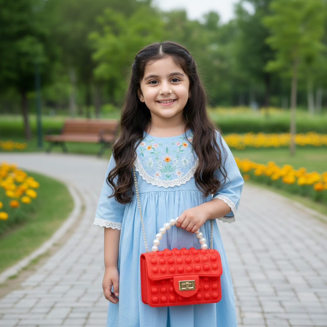 Mini Pop It Crossbody Bag - Red