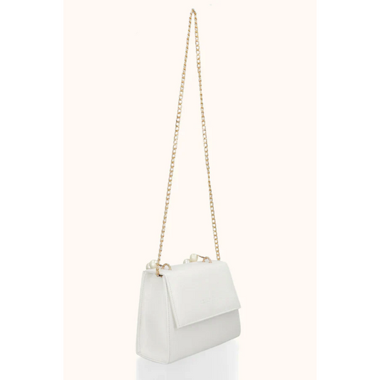 Pearl Handle Bag - White