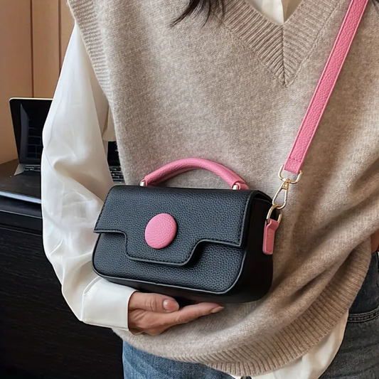 Pebble Grain - Black & Pink