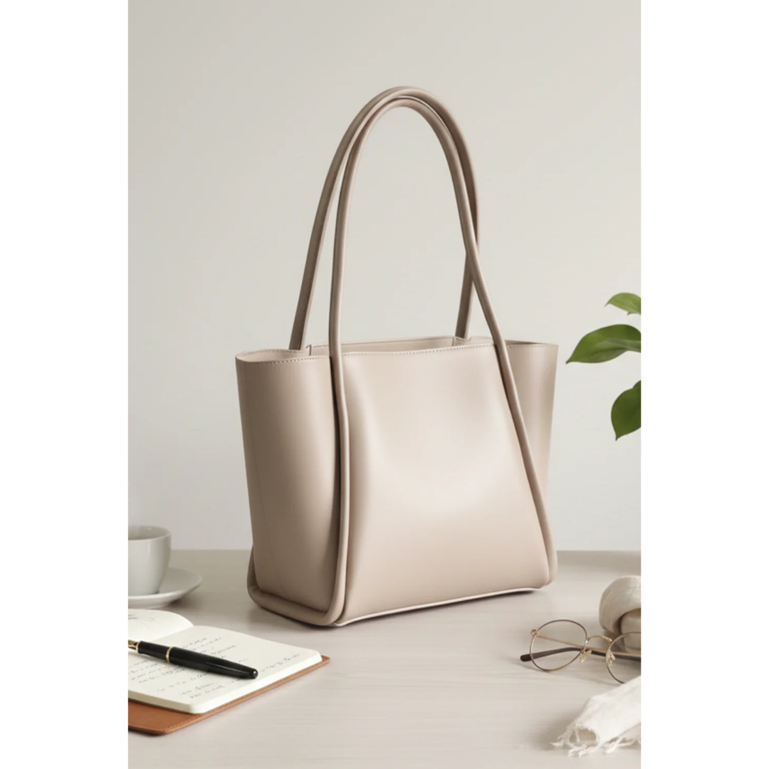 Pyramid Tote - Beige