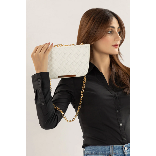 Quilted Bag - White