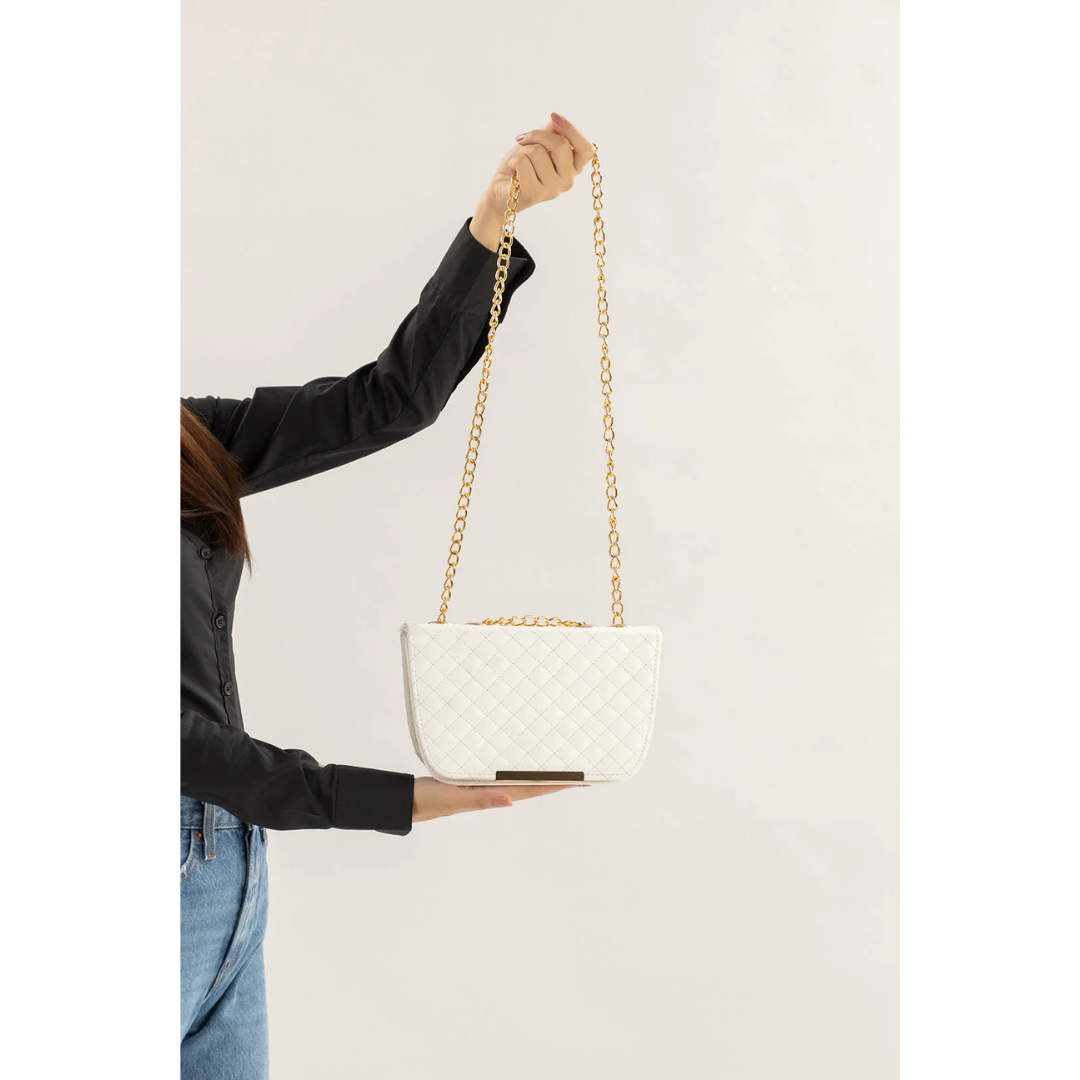 Quilted Bag - White