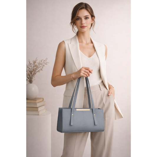 Rectangular Tote - Grey