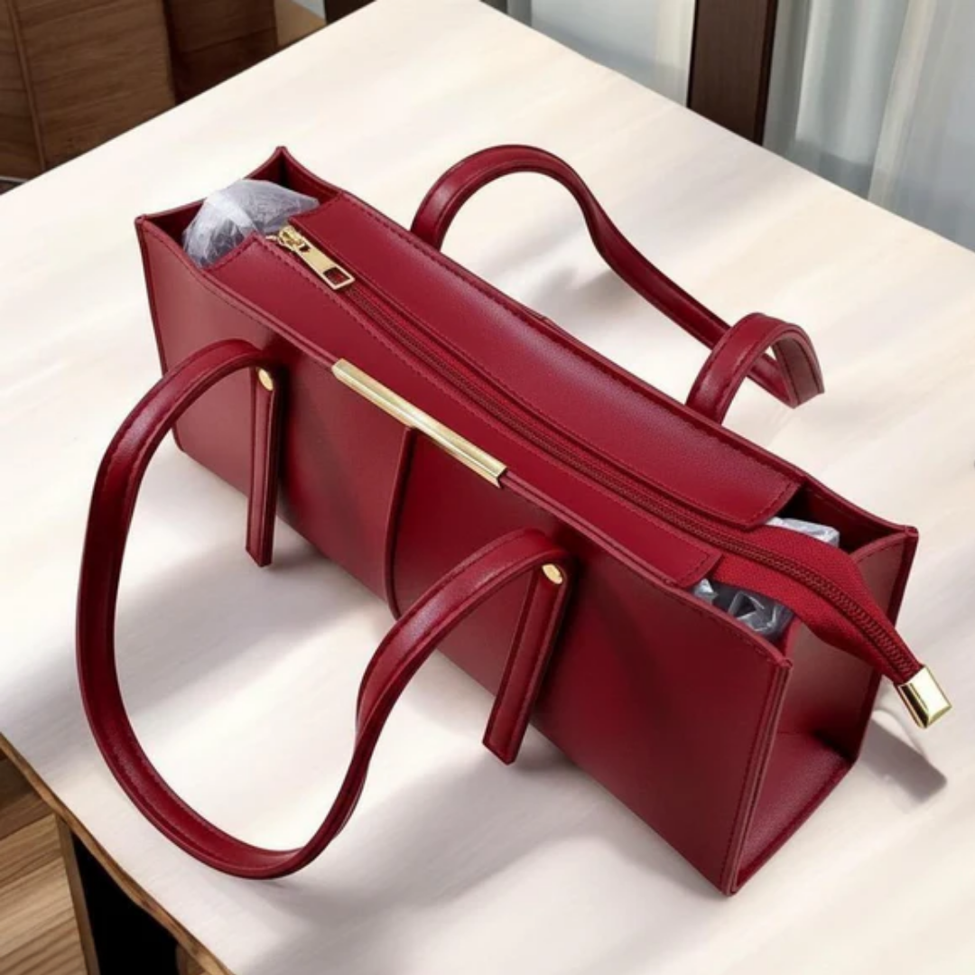 Rectangular Tote - Maroon
