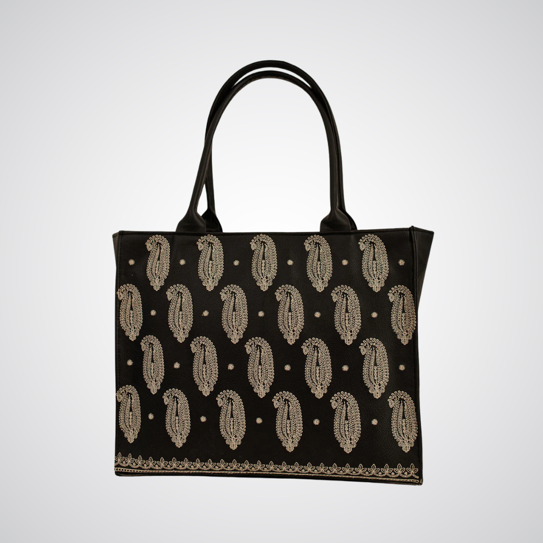 Embroidery Tote - Black