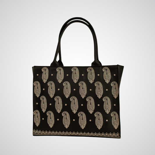 Embroidery Tote - Black