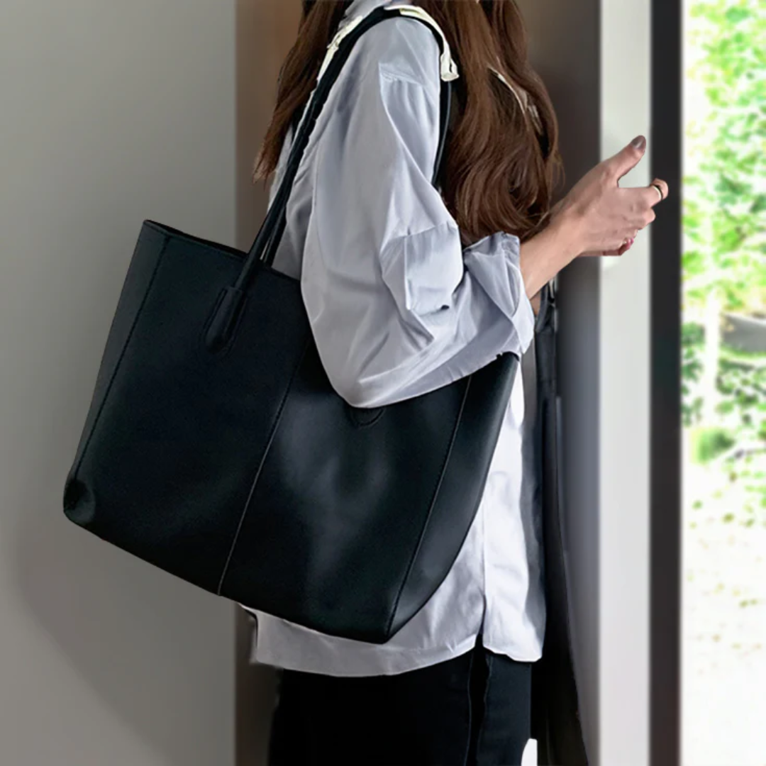 Everyday Tote + Pouch - Black