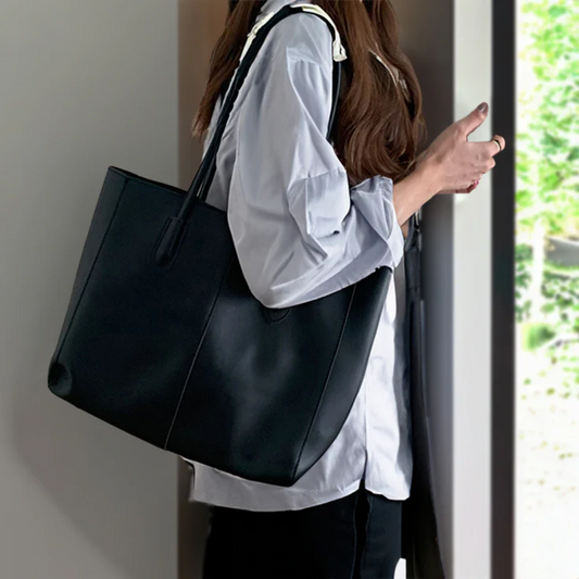 Everyday Tote + Pouch - Black