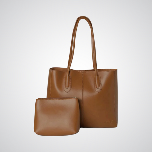 Everyday Tote + Pouch - Brown