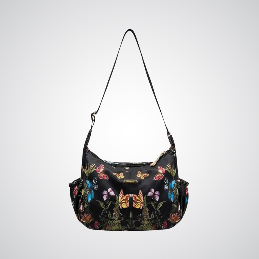 Hobo Butterly Bloom Handbag - Black