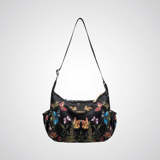 Hobo Butterly Bloom Handbag - Black