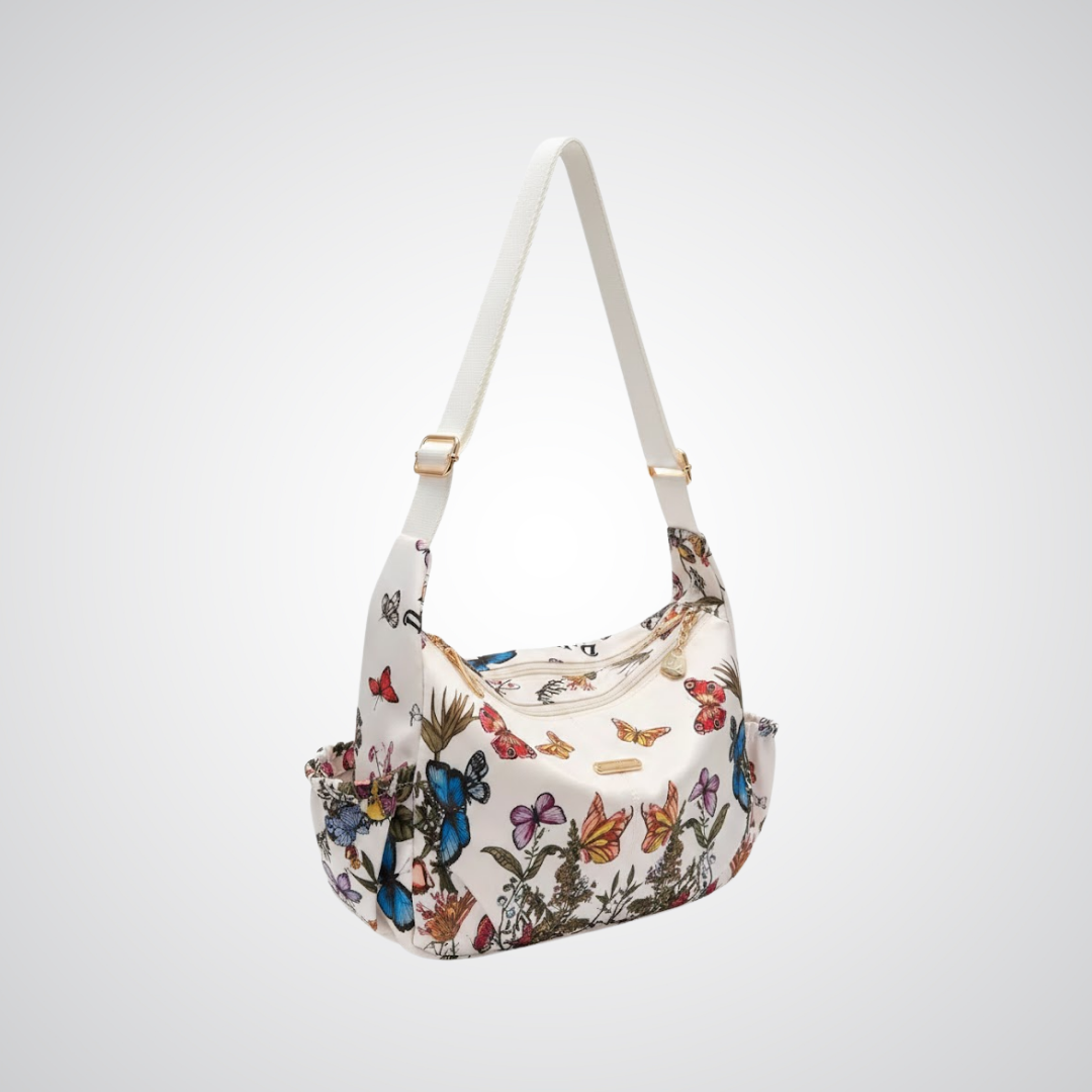 Hobo Butterly Bloom Handbag - White