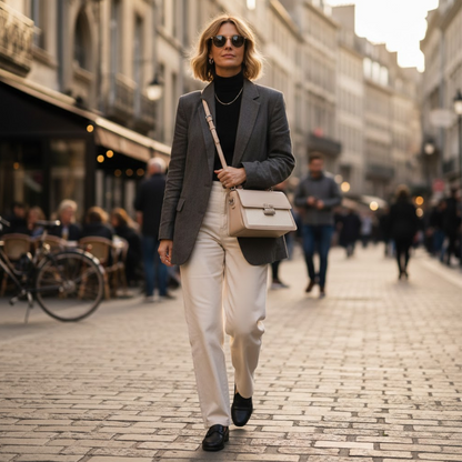 Imported Crossbody Bag - Beige