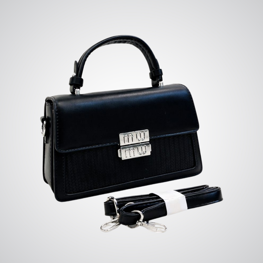 Imported Crossbody Bag - Full Black