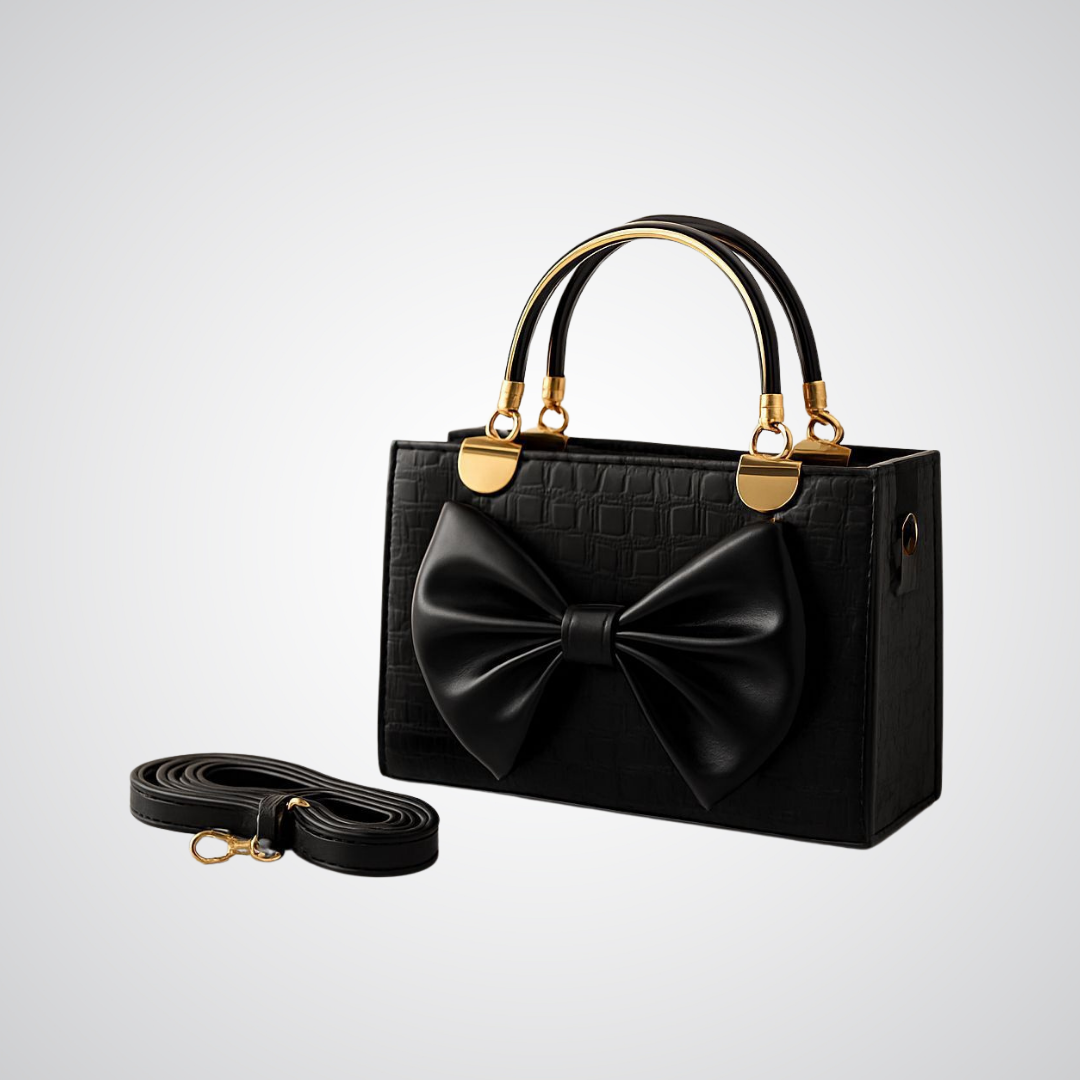 Bow Handbag - Black