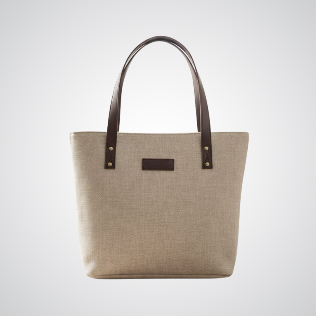 Luxe Grace Tote Bag - Beige