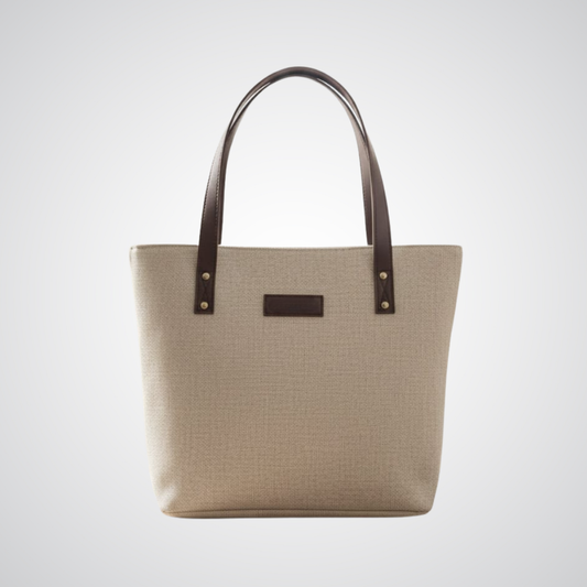 Luxe Grace Tote Bag - Beige