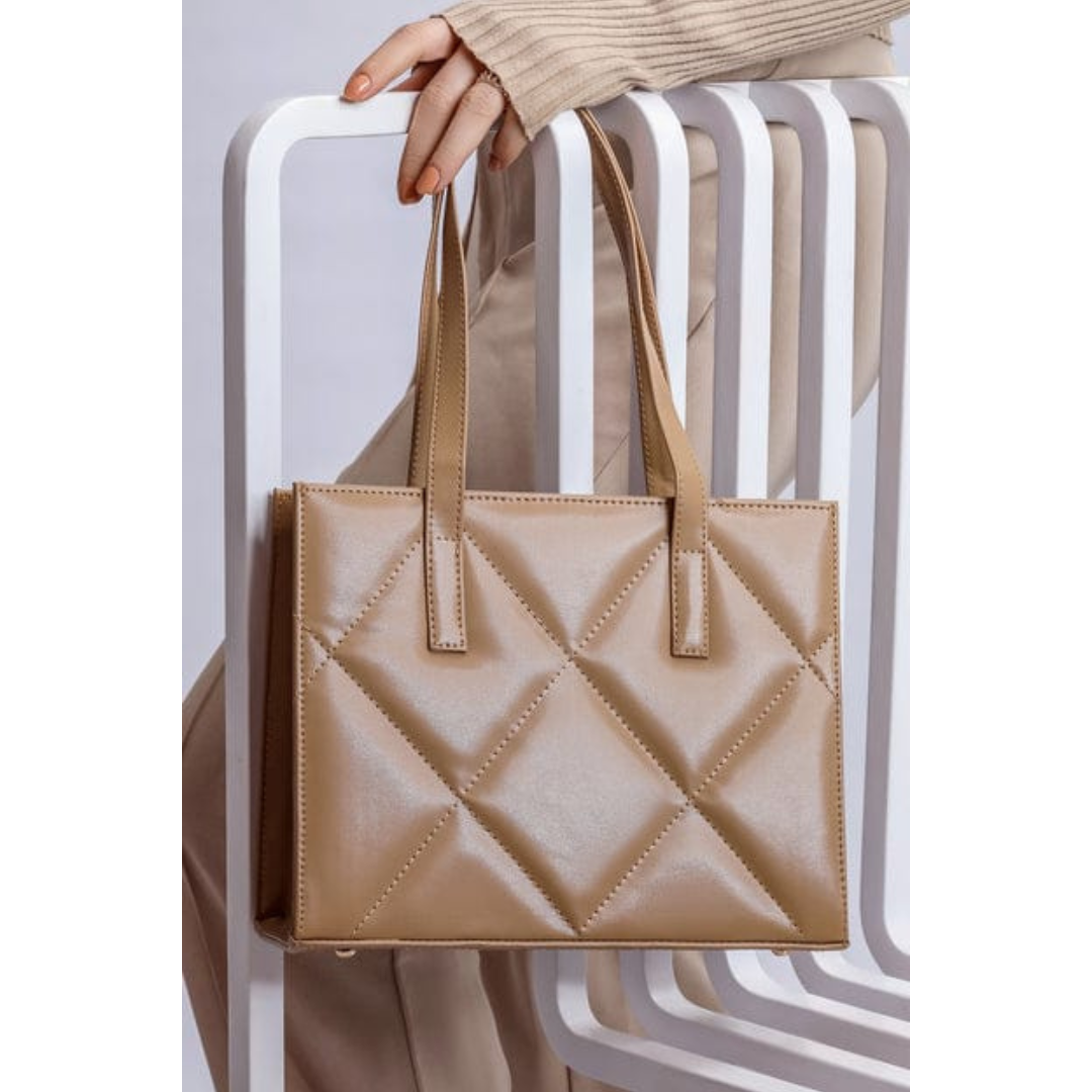 Luxe Hip Hop Handbag - Brown