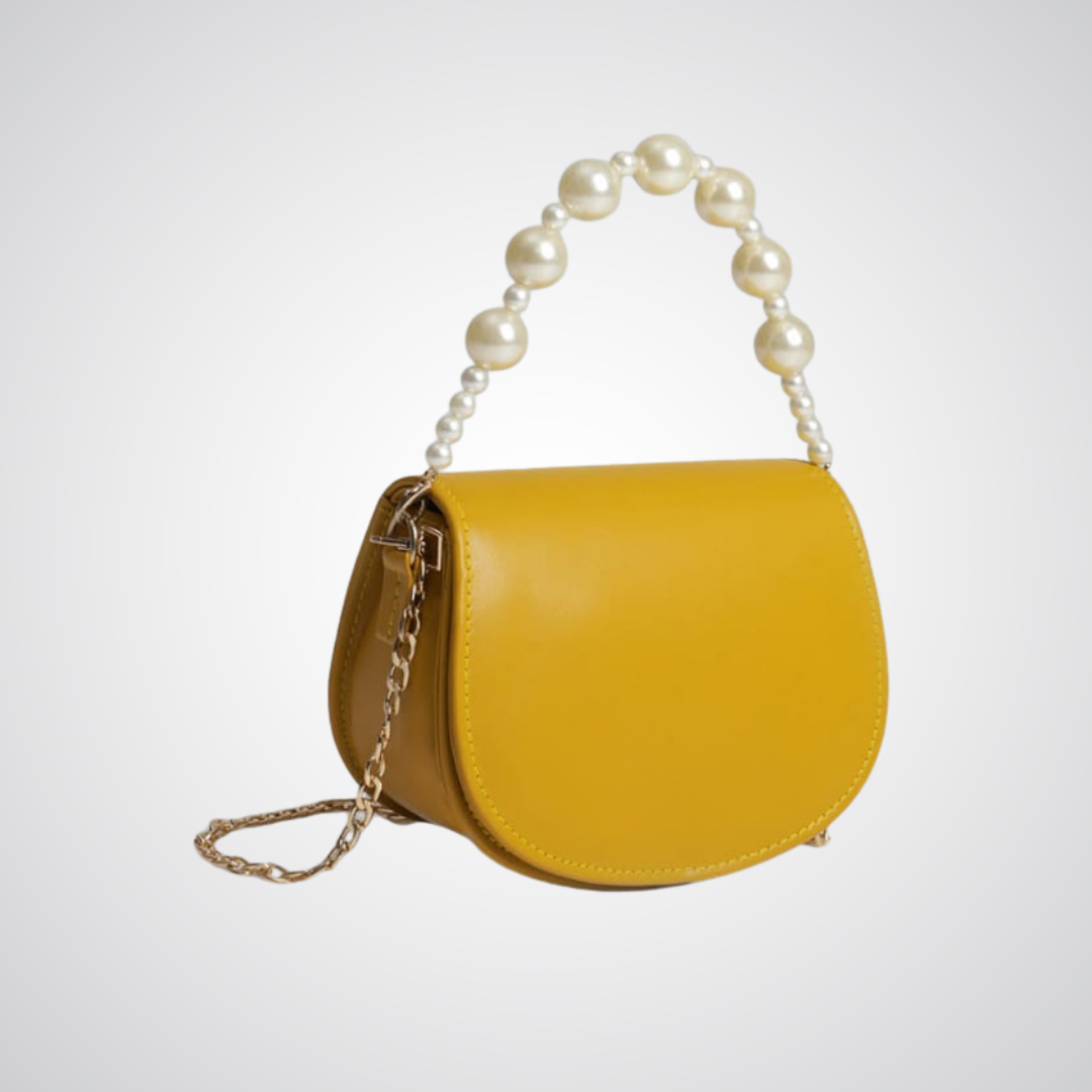 Midnight Pearl Handbag - Mustard