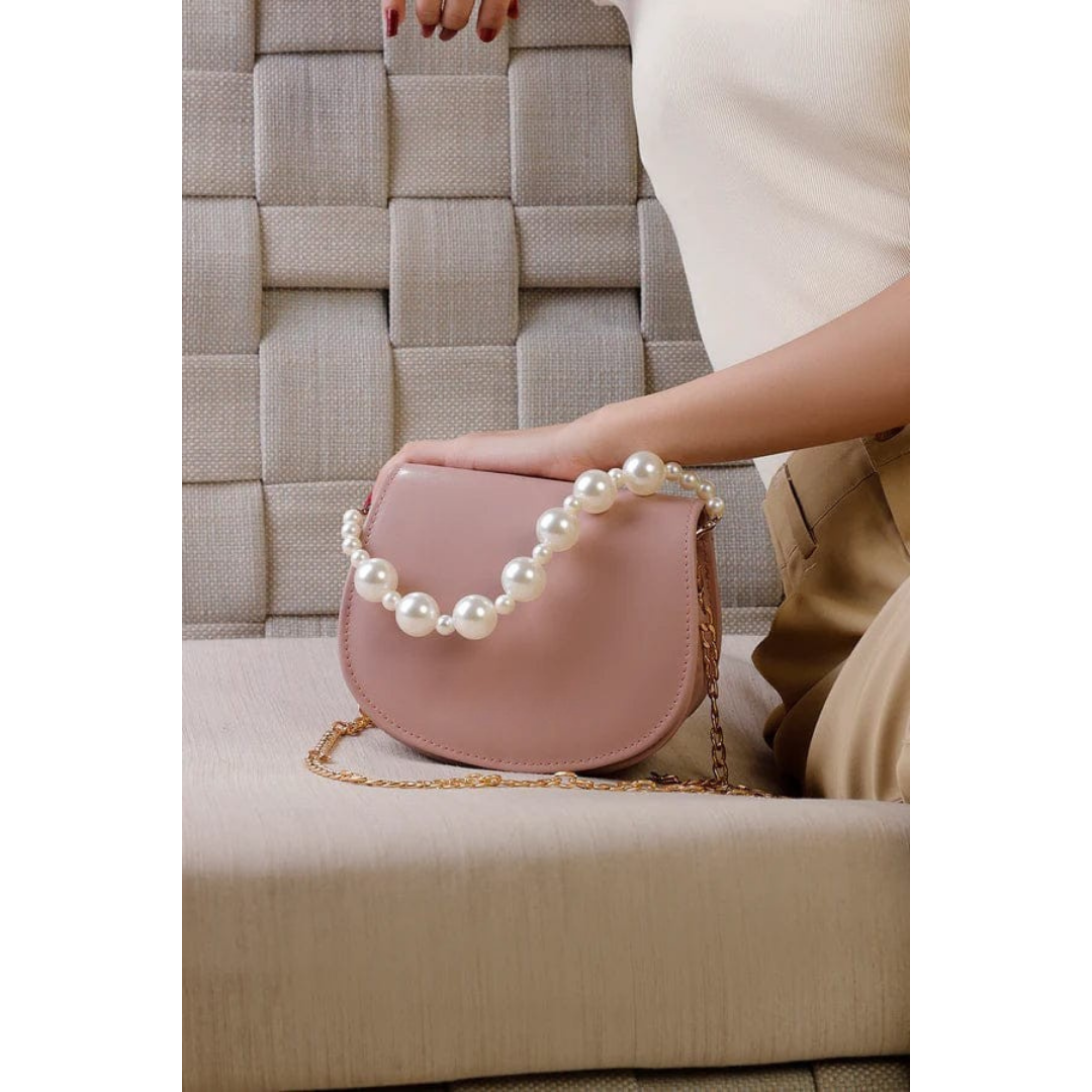 Midnight Pearl Handbag - Tea Pink
