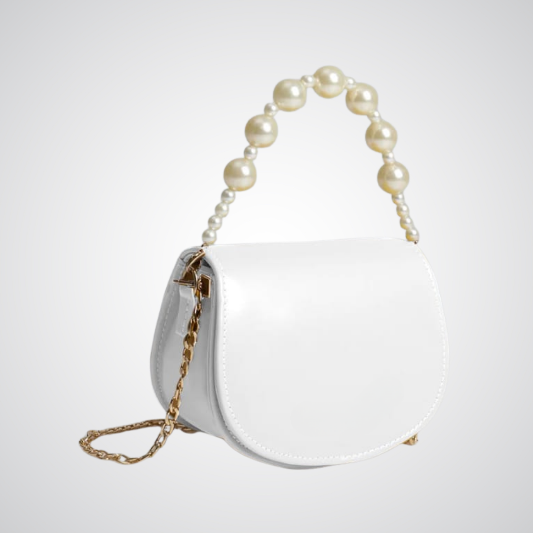 Midnight Pearl Handbag - White