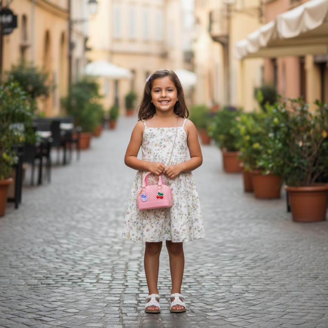 Mini Fiber Jelly Bag - Pink