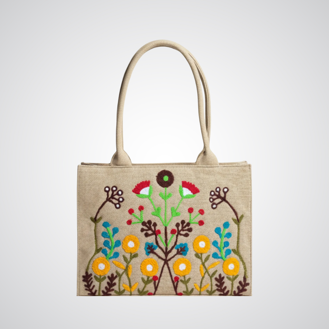 Mini Jute Tote - Beige