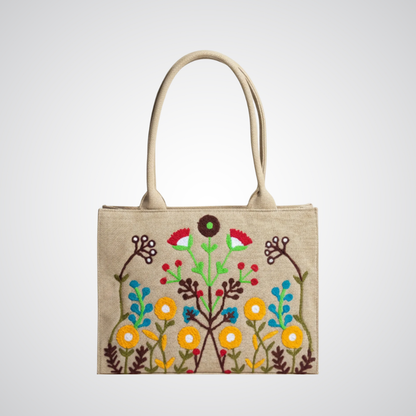 Mini Jute Tote - Beige