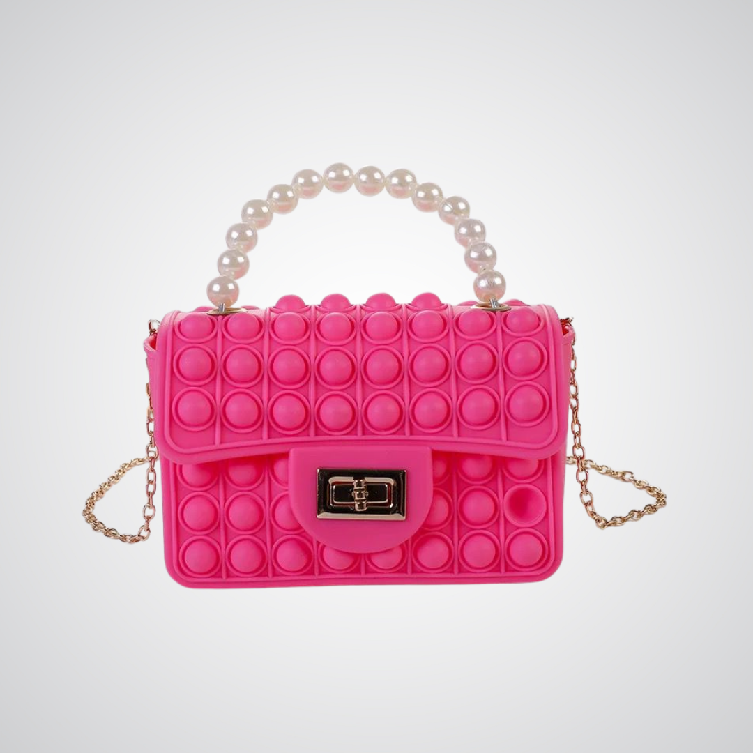 Mini Pop It Crossbody Bag - Bright Pink