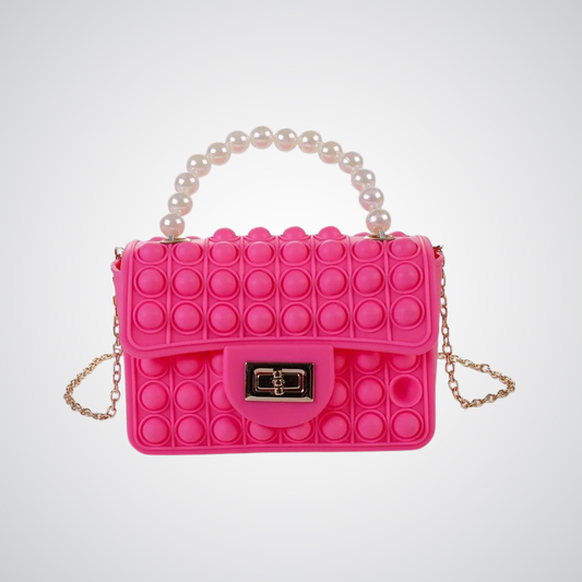 Mini Pop It Crossbody Bag - Bright Pink