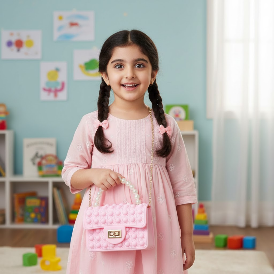 Mini Pop It Crossbody Bag - Light Pink