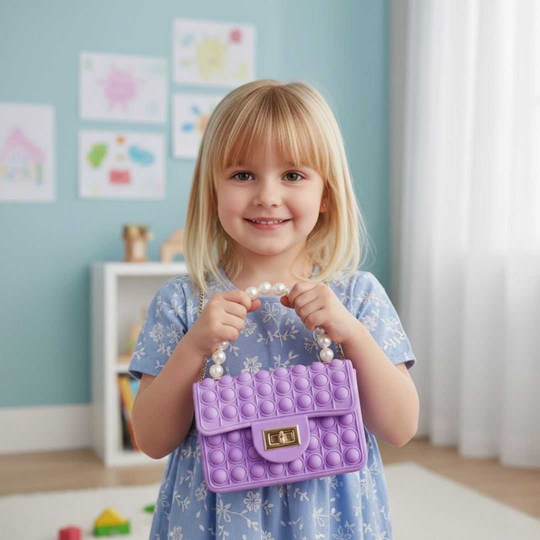 Mini Pop It Crossbody Bag - Purple