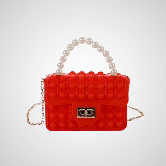 Mini Pop It Crossbody Bag - Red