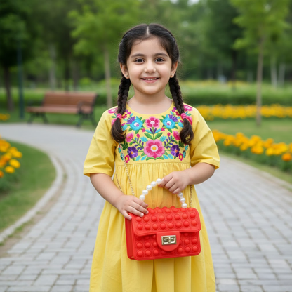 Mini Pop It Crossbody Bag - Red