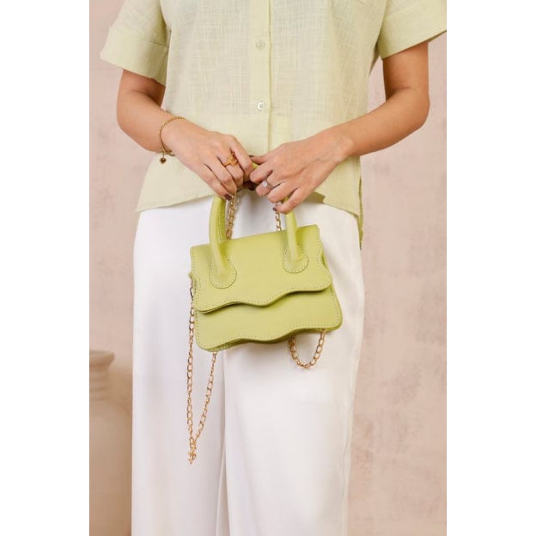 Muffin Handbag - Lime Green