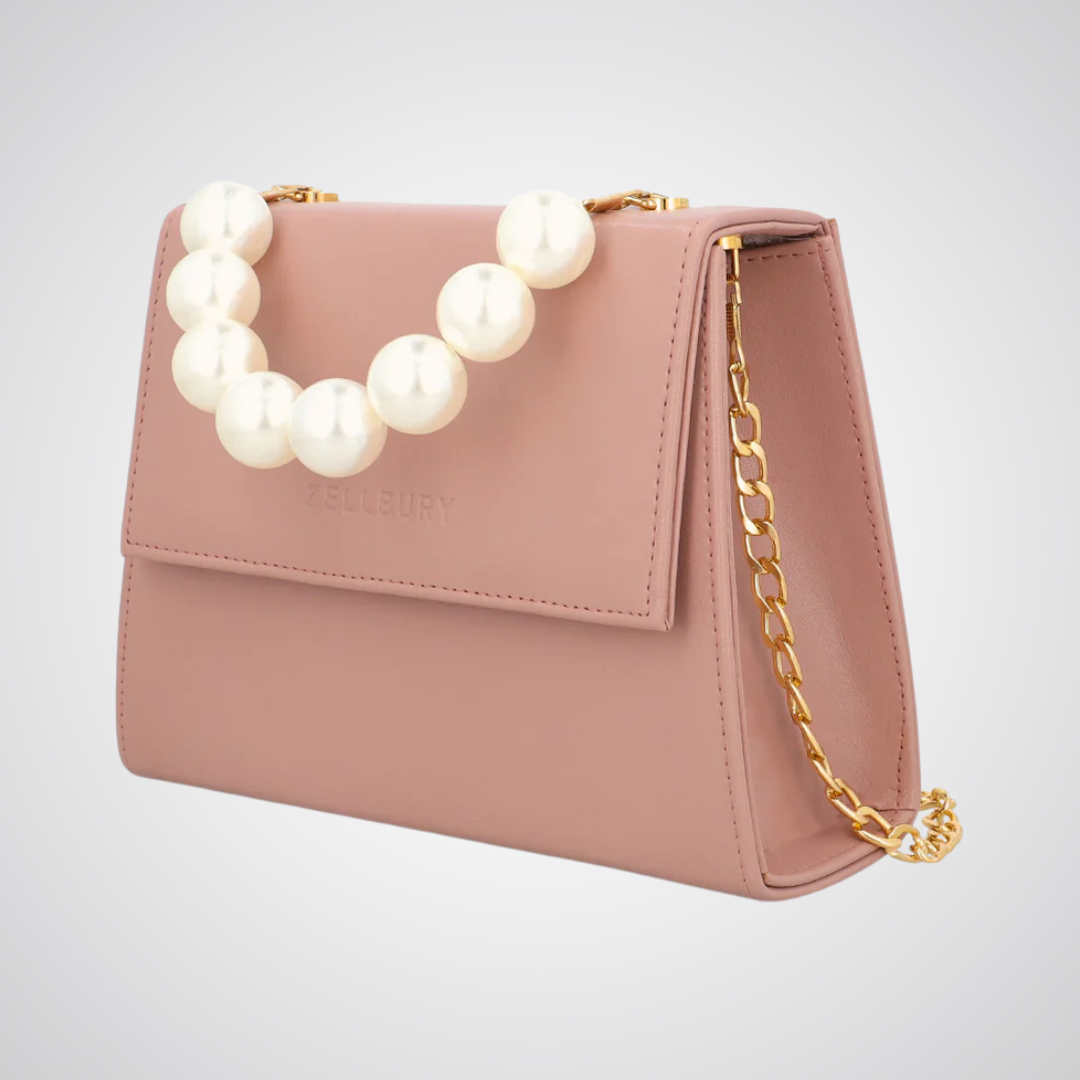 Pearl Handle Bag - Tea Pink