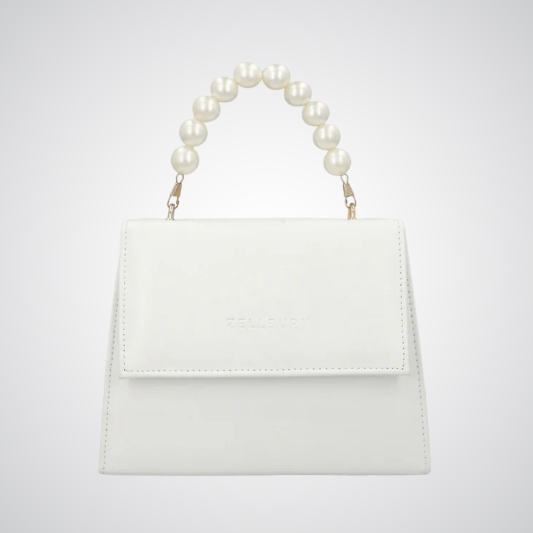 Pearl Handle Bag - White