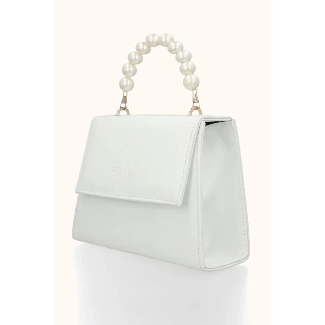 Pearl Handle Bag - White