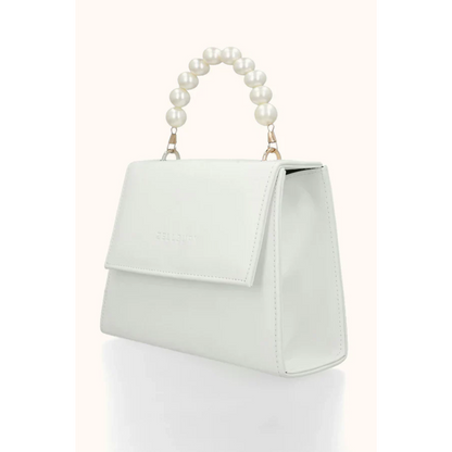 Pearl Handle Bag - White
