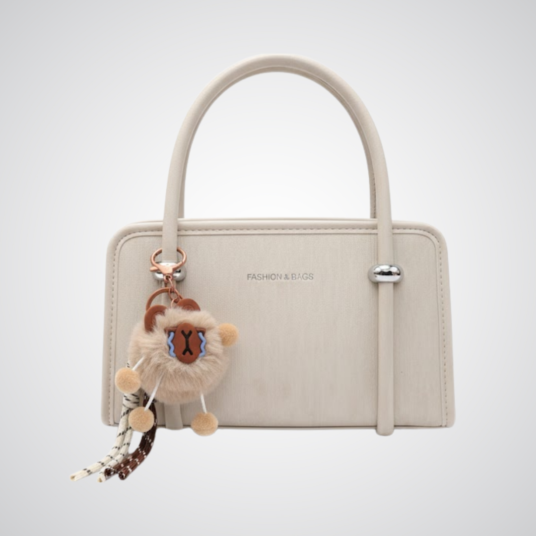 Premium Textured Handbag - Beige