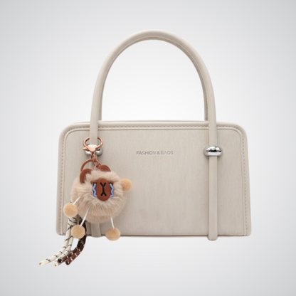Premium Textured Handbag - Beige