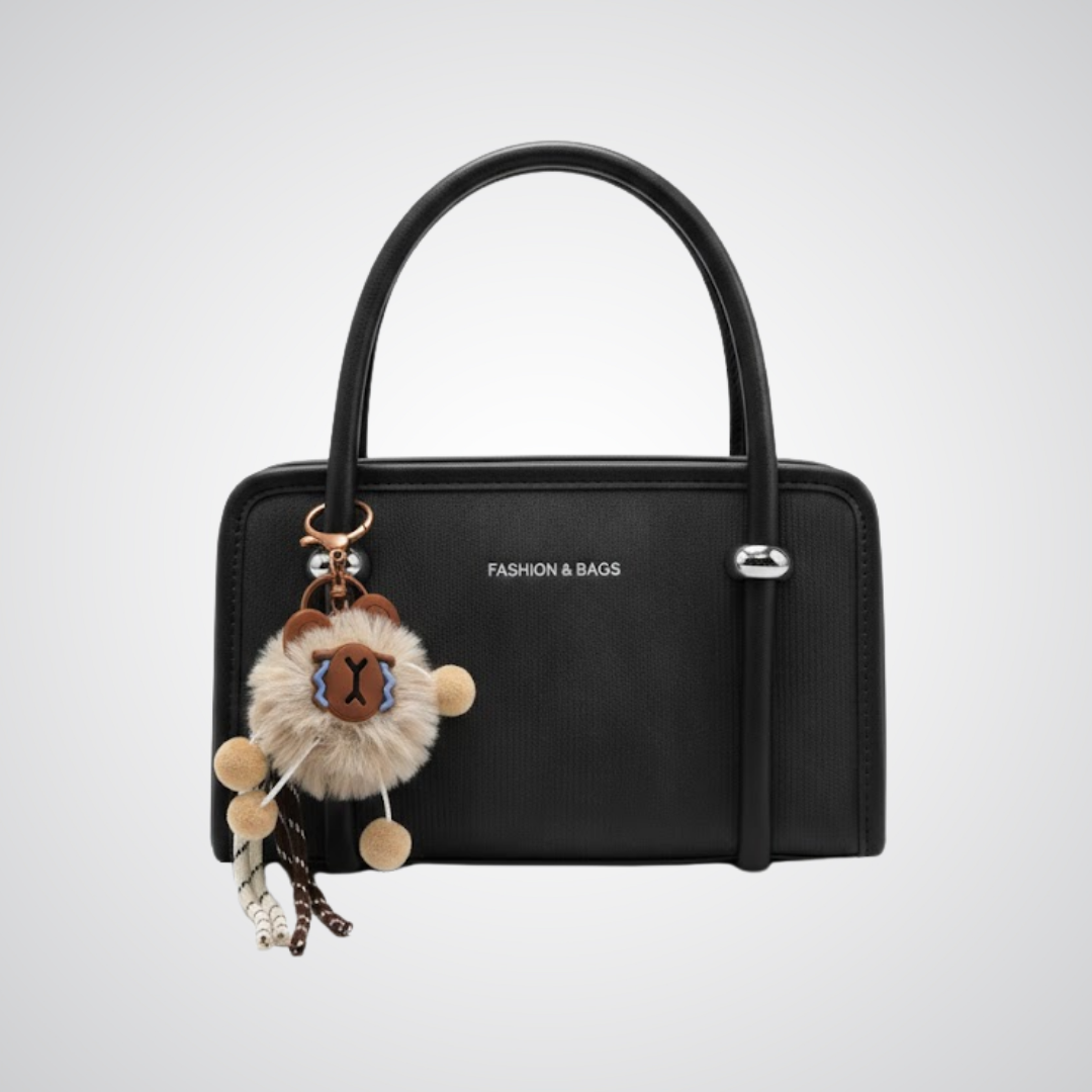 Premium Textured Handbag - Black